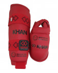 Защита голени и стопы Khan Каратэ ФКР, p. L красный Красный-фото 3 additional image